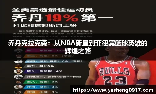乔丹克拉克森:从NBA新星到菲律宾篮球英雄的辉煌之路